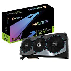 Gigabyte Aorus GeForce RTX 4070 Ti Master (GV-N407TAORUS M-12GD) hind ja info | Videokaardid (GPU) | kaup24.ee