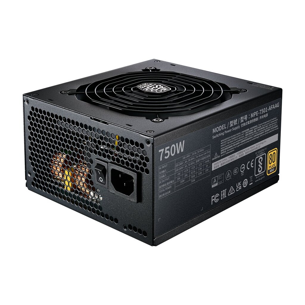 Cooler Master MWE Gold 750 V2 (MPE-7501-AFAAG-3EU) цена и информация | Toiteplokid (PSU) | kaup24.ee