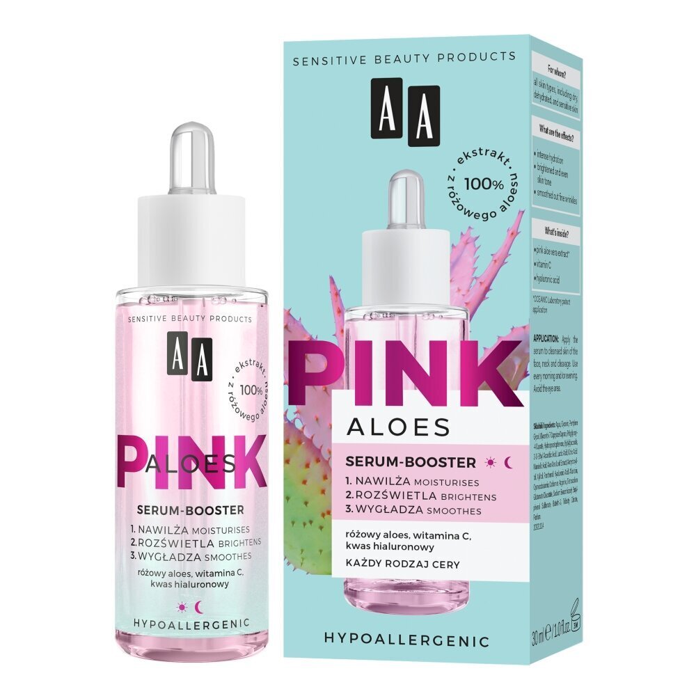 Näoseerum AA Aloes Pink, 30 ml hind ja info | Näoõlid, seerumid | kaup24.ee