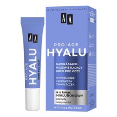 Крем для глаз AA Hyalu Pro-Age, 15 мл цена и информация | Сыворотки, кремы для век | kaup24.ee