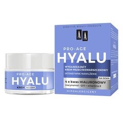 Näokreem AA Hyalu Pro-Age, 50 ml цена и информация | Кремы для лица | kaup24.ee