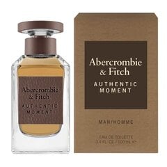 Tualettvesi Abercrombie &amp; Fitch Authentic Moment EDT meestele, 100 ml цена и информация | Женские духи | kaup24.ee