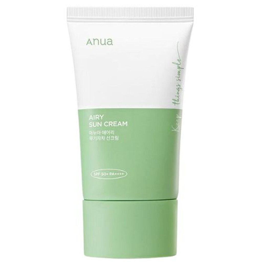 Päikesekaitse näokreem Anua Airy Sun Cream SPF50, 50ml hind ja info | Näokreemid | kaup24.ee