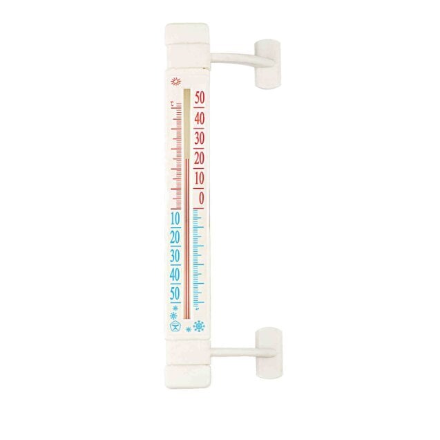Väline akna termomeeter - valge цена и информация | Ilmajaamad, termomeetrid | kaup24.ee