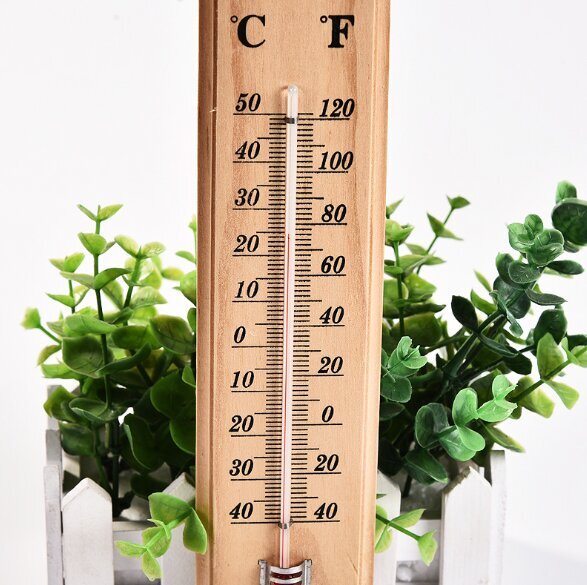 Puidust seina termomeeter цена и информация | Ilmajaamad, termomeetrid | kaup24.ee