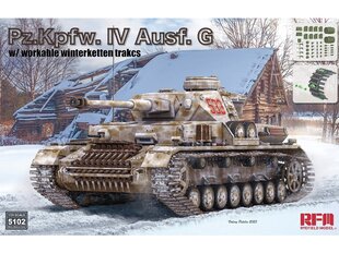 Rye Field Model - Pz.Kpfw.IV Ausf.G w/Winterketten, 1/35, RFM-5102 hind ja info | Liimitavad mudelid | kaup24.ee