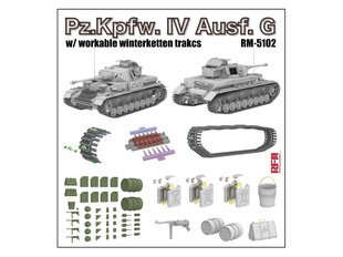 Rye Field Model - Pz.Kpfw.IV Ausf.G w/Winterketten, 1/35, RFM-5102 hind ja info | Liimitavad mudelid | kaup24.ee