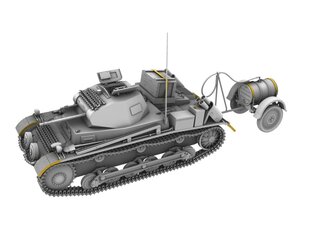 Сборная пластиковая модель. IBG Models - Pz.Kpfw. II Ausf.b German Light Tank with fuel trailer, 1/35, 35080 цена и информация | Склеиваемые модели | kaup24.ee