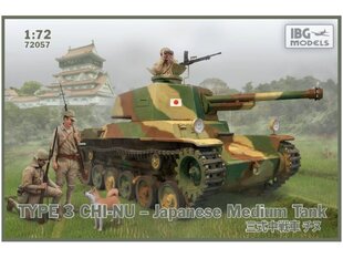 IBG Models - Type 3 Chi-Nu Japanese Medium Tank (+2 figures), 1/72, 72057 hind ja info | Liimitavad mudelid | kaup24.ee