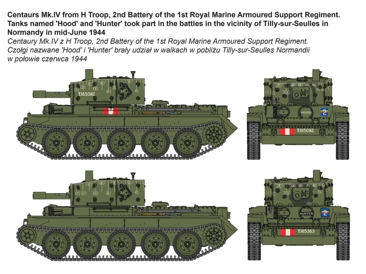 IBG Models - A27L Centaur Mk.IV British Tank, 1/72, 72108 hind ja info | Liimitavad mudelid | kaup24.ee