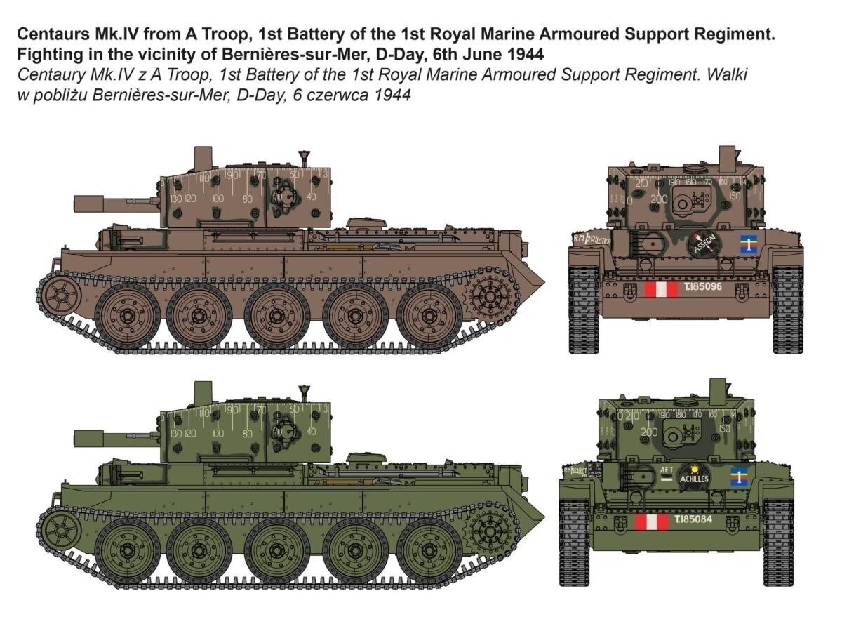 IBG Models - A27L Centaur Mk.IV British Tank, 1/72, 72108 hind ja info | Liimitavad mudelid | kaup24.ee