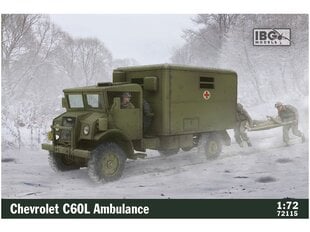 Сборная пластиковая модель. IBG Models - Chevrolet C60L Ambulance, 1/72, 72115 цена и информация | Склеиваемые модели | kaup24.ee