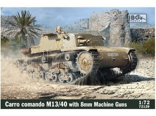 Сборная пластиковая модель. IBG Models - Carro Comando M13/40 with 8мм Machine Guns, 1/72, 72129 цена и информация | Склеиваемые модели | kaup24.ee