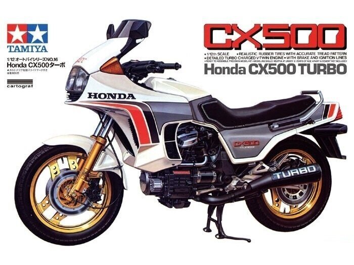 Tamiya - Honda CX500 Turbo, 1/12, 14016 цена и информация | Liimitavad mudelid | kaup24.ee