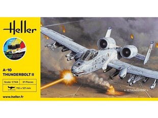 Heller - Fairchild-Republic A-10 Thunderbolt II подарочный набор, 1/144, 56912 цена и информация | Склеиваемые модели | kaup24.ee