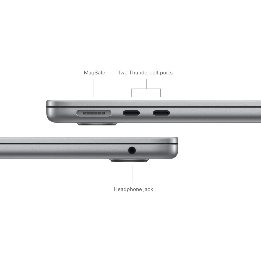 MacBook Air 13" Apple M3 chip with 8-core CPU and 8-core GPU, 8GB, 256GB SSD - Space Grey - MRXN3ZE/A hind ja info | Sülearvutid | kaup24.ee