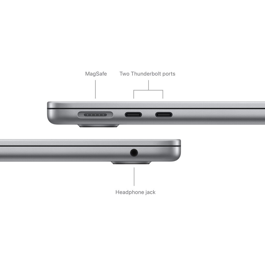 MacBook Air 13" Apple M3 chip with 8-core CPU and 10-core GPU, 8GB, 512GB SSD - Space Grey - MRXP3ZE/A hind ja info | Sülearvutid | kaup24.ee