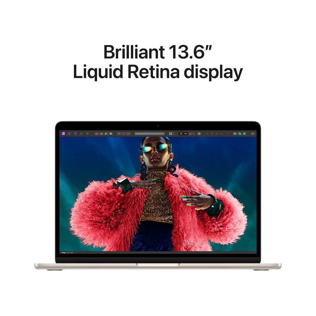 MacBook Air 13" Apple M3 chip with 8-core CPU and 8-core GPU, 8GB, 256GB SSD - Starlight - MRXT3KS/A hind ja info | Sülearvutid | kaup24.ee