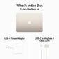 MacBook Air 13" Apple M3 chip with 8-core CPU and 8-core GPU, 8GB, 256GB SSD - Starlight - MRXT3RU/A цена и информация | Sülearvutid | kaup24.ee
