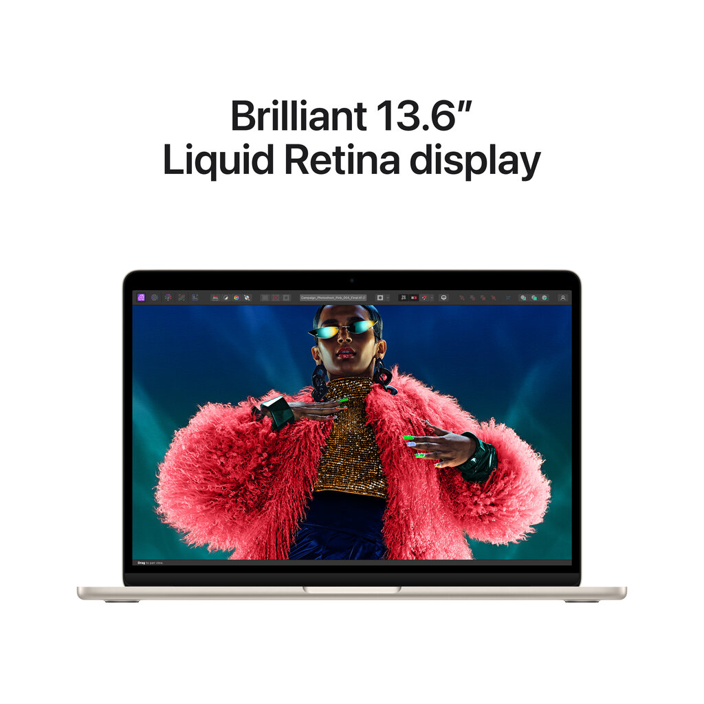 MacBook Air 13" Apple M3 8C CPU 8C GPU/8GB/256GB SSD/Starlight/RUS - MRXT3RU/A цена и информация | Sülearvutid | kaup24.ee