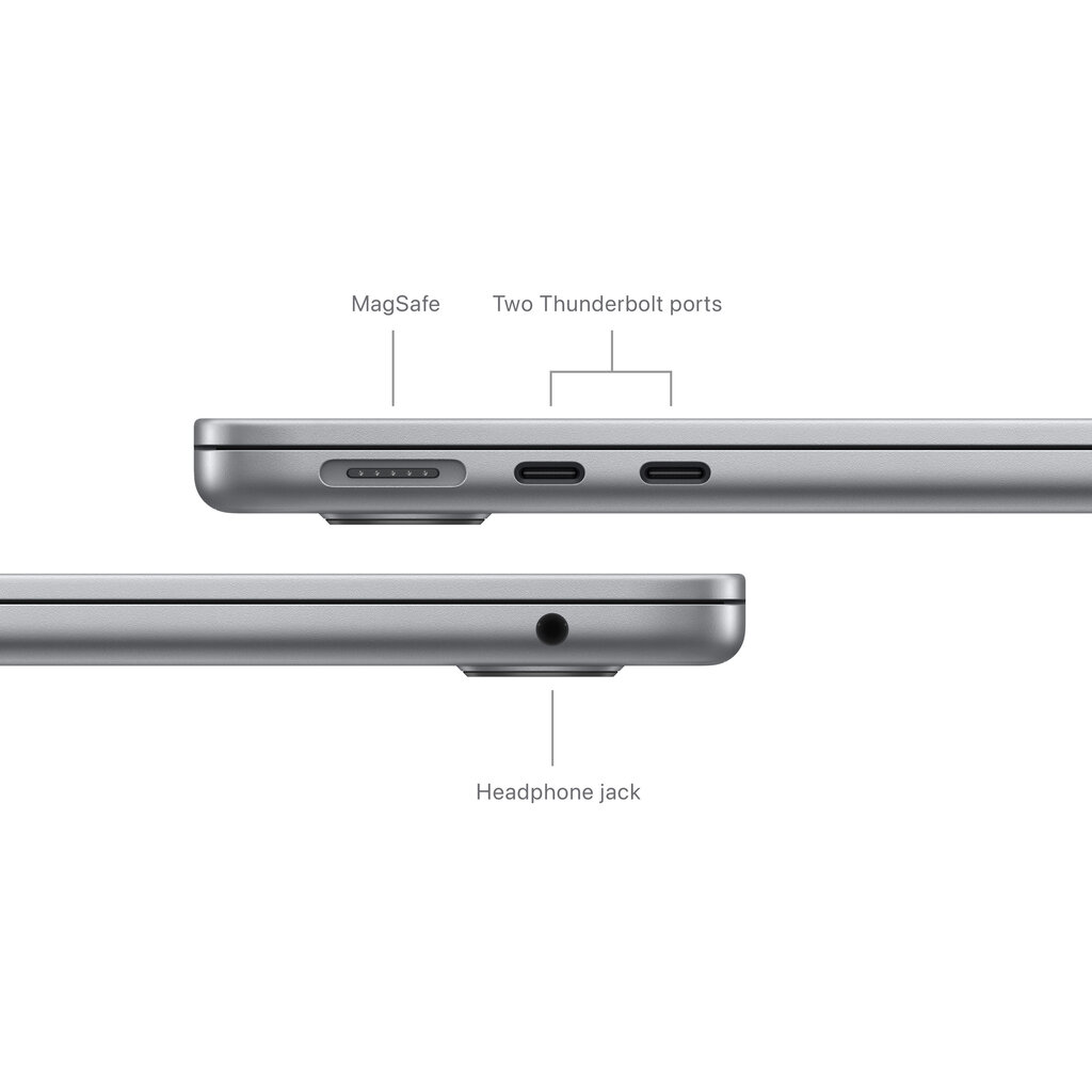 MacBook Air 13" Apple M3 chip with 8-core CPU and 10-core GPU, 16GB, 512GB SSD - Space Grey - MXCR3RU/A цена и информация | Sülearvutid | kaup24.ee