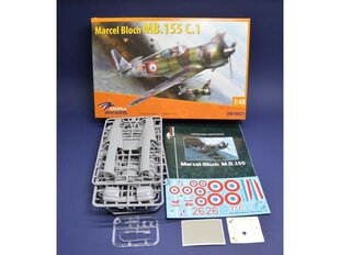 Dora Wings - Marcel-Bloch MB.155С.1, 1/48, 48021 hind ja info | Klotsid ja konstruktorid | kaup24.ee