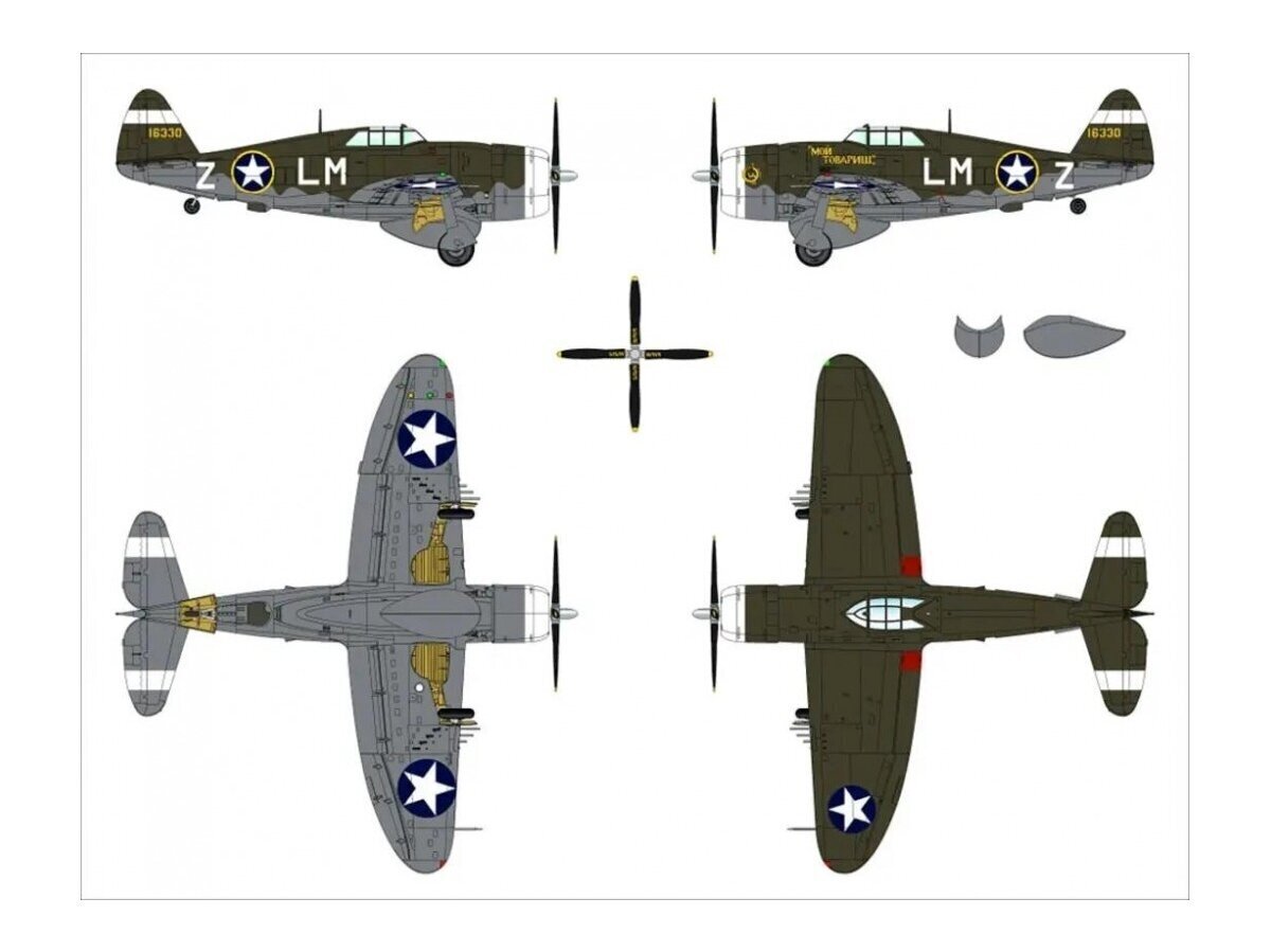 Dora Wings - Republic P-47C Thunderbolt with Ferry Tank, 1/48, 48054 цена и информация | Klotsid ja konstruktorid | kaup24.ee