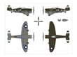 Dora Wings - Republic P-47C Thunderbolt with Ferry Tank, 1/48, 48054 hind ja info | Klotsid ja konstruktorid | kaup24.ee