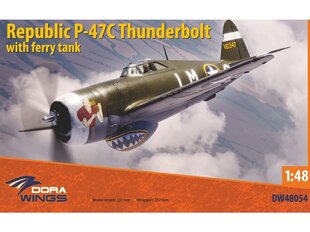 Dora Wings - Republic P-47C Thunderbolt with Ferry Tank, 1/48, 48054 цена и информация | Конструкторы и кубики | kaup24.ee