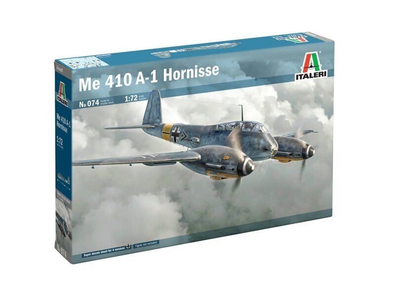 Italeri - Messerschmitt Me 410 ''Hornisse'', 1/72, 0074 цена и информация | Liimitavad mudelid | kaup24.ee