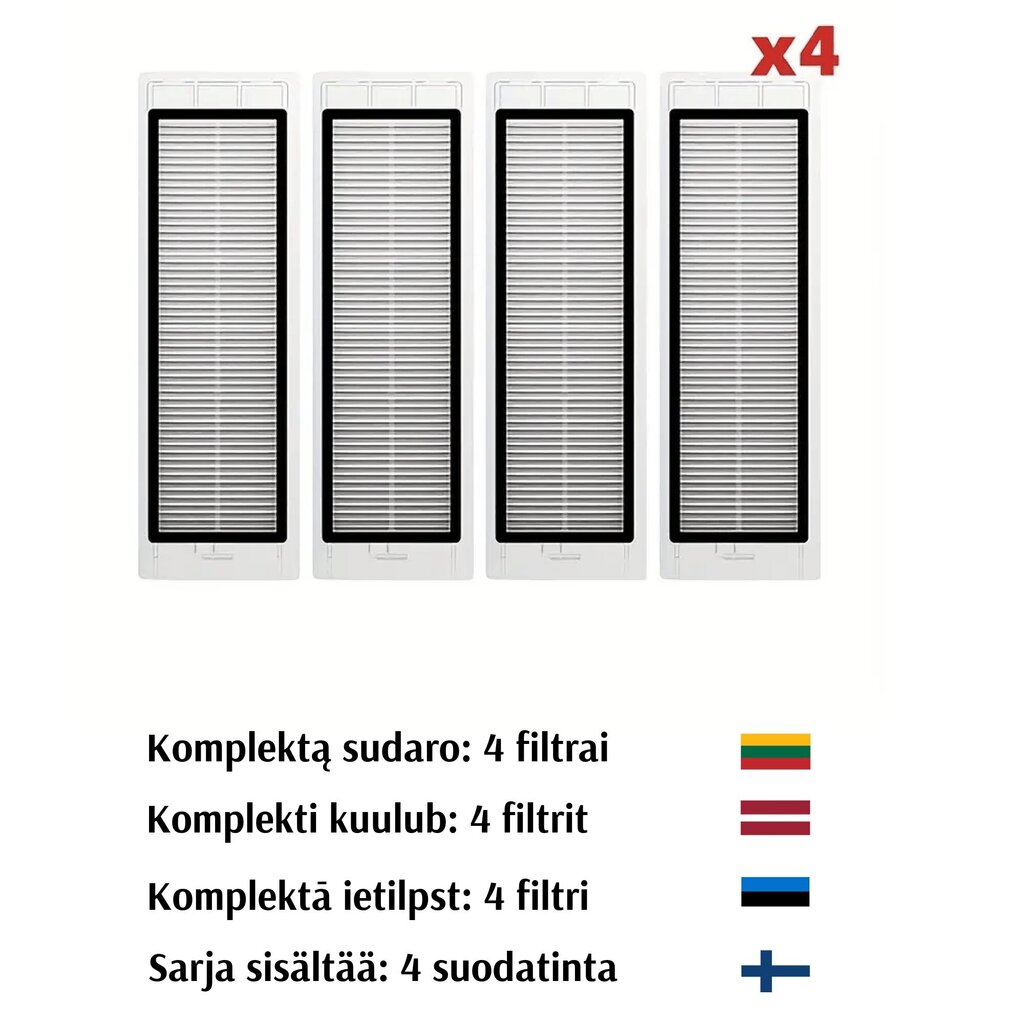 Xiaomi, 4 tk hind ja info | Tolmuimejate lisatarvikud | kaup24.ee