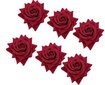Salvrätikurõngad "Punane roos", 6 tk hind ja info | Laudlinad, lauamatid, servjetid | kaup24.ee
