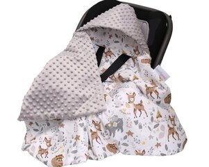 Одеяло Babymam с капюшоном на автокресло 80х80см. цена и информация | Аксессуары для автокресел | kaup24.ee