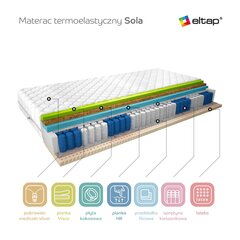 Матрас Элтап Сола Медикотт Серебристый, 120х200 см цена и информация | Матрасы | kaup24.ee