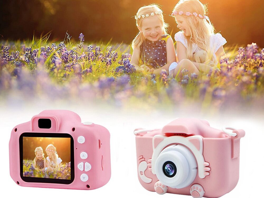 Laste digikaamera, roosa hind ja info | Fotoaparaadid | kaup24.ee