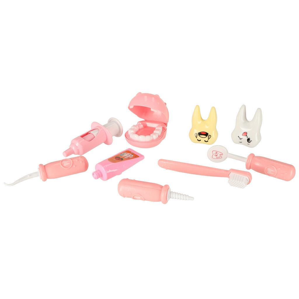 Väike hambaarsti komplekt, roosa hind ja info | Tüdrukute mänguasjad | kaup24.ee