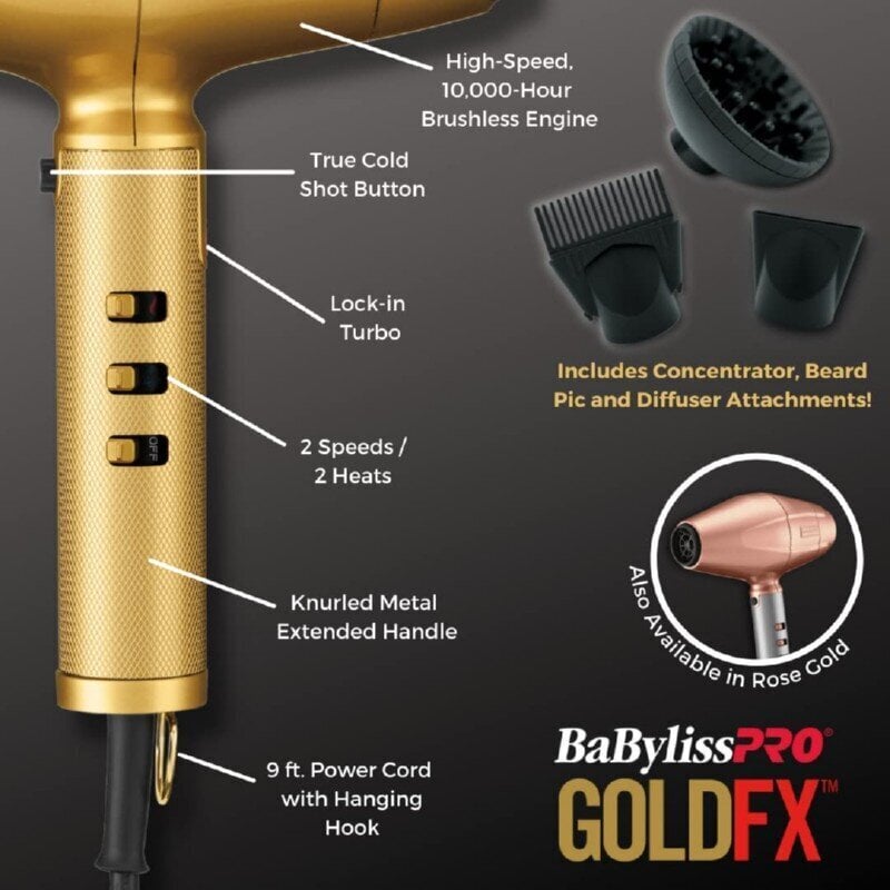 Babyliss Pro SteelFX FXBDG1E цена и информация | Föönid | kaup24.ee