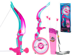 Лук, стрелы и набор мишеней, розовый цена и информация | Игрушки для мальчиков | kaup24.ee