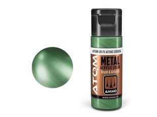 Akrüülvärv Ammo Mig Atom Metallic Aotake Green, 20ml, 20175 hind ja info | Kunstitarbed, voolimise tarvikud | kaup24.ee