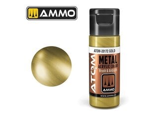 Akrüülvärv Ammo Mig Atom Metallic Gold, 20ml, 20172 hind ja info | Kunstitarbed, voolimise tarvikud | kaup24.ee