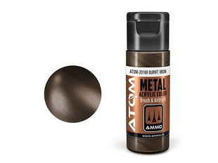 Akrüülvärv Ammo Mig Atom Metallic Burnt Iron, 20ml, 20169 hind ja info | Kunstitarbed, voolimise tarvikud | kaup24.ee