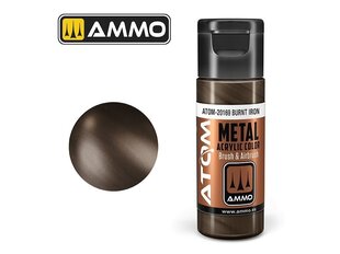 Akrüülvärv Ammo Mig Atom Metallic Burnt Iron, 20ml, 20169 hind ja info | Kunstitarbed, voolimise tarvikud | kaup24.ee