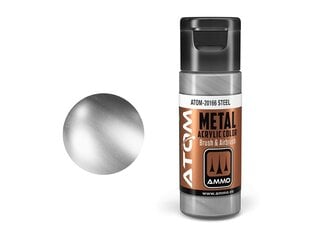 Akrüülvärv Ammo Mig Atom Metallic Gun Metal, 20ml, 20166 hind ja info | Kunstitarbed, voolimise tarvikud | kaup24.ee