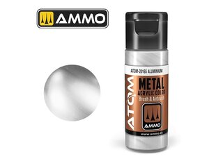 AMMO MIG - ATOM Акриловые краски METALLIC Aluminium, 20ml, 20165 цена и информация | Принадлежности для рисования, лепки | kaup24.ee