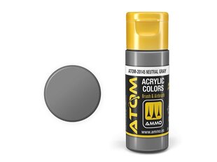 AMMO MIG - ATOM Акриловые Neutral Gray, 20ml, 20145 цена и информация | Принадлежности для рисования, лепки | kaup24.ee