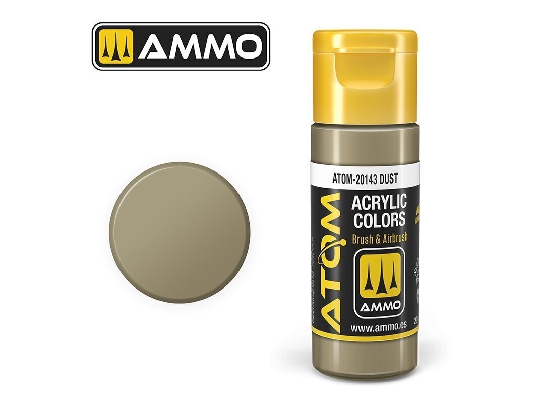 Akrüülvärv Ammo Mig Atom Dust, 20ml, 20143 hind ja info | Kunstitarbed, voolimise tarvikud | kaup24.ee