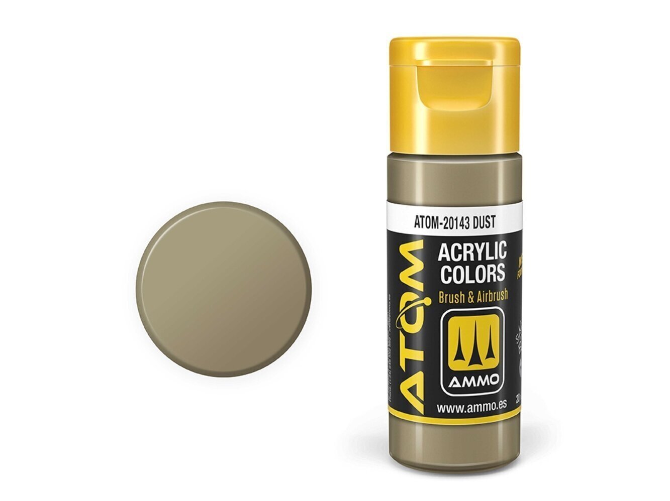 Akrüülvärv Ammo Mig Atom Dust, 20ml, 20143 hind ja info | Kunstitarbed, voolimise tarvikud | kaup24.ee