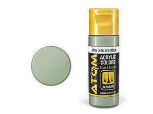 Akrüülvärv Ammo Mig Atom Sky Green, 20ml, 20140 hind ja info | Kunstitarbed, voolimise tarvikud | kaup24.ee