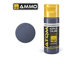 AMMO MIG - ATOM Акриловые краски Intermediate Blue, 20ml, 20136 цена и информация | Принадлежности для рисования, лепки | kaup24.ee