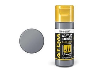 AMMO MIG - ATOM Акриловые краски Grey, 20ml, 20135 цена и информация | Принадлежности для рисования, лепки | kaup24.ee